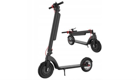 KIXIN X8 Folding Electric Scooter Folding 350W 36V 45KM 10AH 100KG+LED 1O Inch Air Tire E Bik