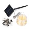 Canopy Light, 40 ft Solar Powered LED String Light fits up to 10x10 ft canopies, 120 warm white LED fairy lights to boost ambience fantastically, sett