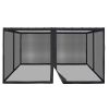 Gazebo Replacement Mosquito Netting 10*12Inch/Black