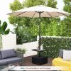 Outdoor Bar Table Side Table with Umbrella Stand