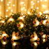 Solar String Bee Lights 30 Honeybees LED Fairy Solar Lights 8 Lighting Modes IP65 Waterproof Decorative Lamps