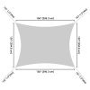 13'x10' Rectangle Sun Shade Sail/Cload Gray