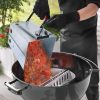 YSSOA Charcoal Chimney Starter Foldable; Collapsible; Silver