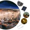 Canopy Light, 40 ft Solar Powered LED String Light fits up to 10x10 ft canopies, 120 warm white LED fairy lights to boost ambience fantastically, sett