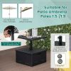 Outdoor Bar Table Side Table with Umbrella Stand