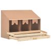 Chicken Laying Nest 3 Compartments 36.6"x15.7"x25.6" Solid Pine Wood