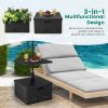 Outdoor Bar Table Side Table with Umbrella Stand