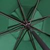 Simple Deluxe 9ft Outdoor Market Table Patio Umbrella with Button Tilt; Crank and 8 Sturdy Ribs for Garden; Green