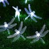 1pc Solar Dragonfly String Lights Waterproof 20 LEDs Dragonfly Fairy Lights Decorative Lighting For Indoor/Outdoor Home Garden Lawn Fence Patio Party