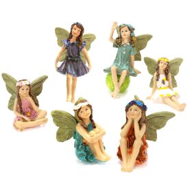 Garden Decorations Fairy Garden Accessories Miniature Fairy Statue (Color: color 1)