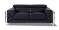 Global United Top Grain Italian Leather Loveseat