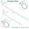 10Pcs Plant Support Stakes Garden Flower Single Stem Support Stake Iron Plant Cage Support Ring