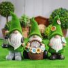 Gnome Night Solar Light Flower Decor Dimming Built-in Photoreceptor System Automatic Garden Decoration Fairy Desk Solar Light