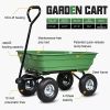 folding wagon  Poly Garden Dump Cart with Steel Frame and 10-in. Pneumatic Tires;  300-Pound Capacity