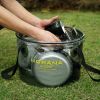 30L Outdoor folding bucket camping self-driving portable barbecue dishwashing bucket telescopic fishing bucket