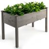 Wooden Raised Vegetable Garden Bed Elevated Grow Vegetable Planter