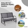 Swing Glider Chair 48 Inch Loveseat Rocker Lounge Backyard