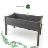 Wooden Raised Vegetable Garden Bed Elevated Grow Vegetable Planter