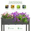 Wooden Raised Vegetable Garden Bed Elevated Grow Vegetable Planter