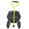 folding wagon  Poly Garden Dump Cart with Steel Frame and 10-in. Pneumatic Tires;  300-Pound Capacity